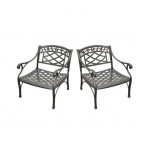 Sedona 2Pc Outdoor Chair Set Black - 2 Club Chairs