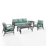 Kaplan 5Pc Outdoor Metal Sofa Set Mist