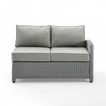 Bradenton Outdoor Wicker Sectional Right Side Loveseat Gray/Gray