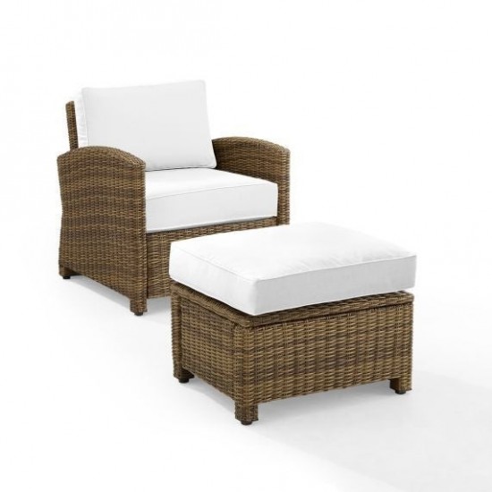 Bradenton 2Pc Outdoor Armchair Set - Sunbrella (Armchair & Ottoman)