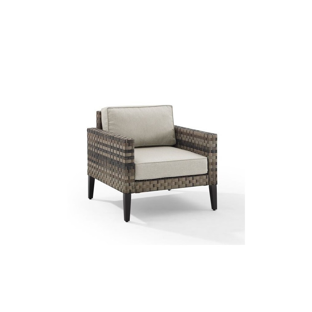 Prescott Outdoor Wicker Armchair Taupe/Brown