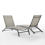 Weaver 2Pc Outdoor Sling Chaise Lounge Set- 2 Lounge Chairs