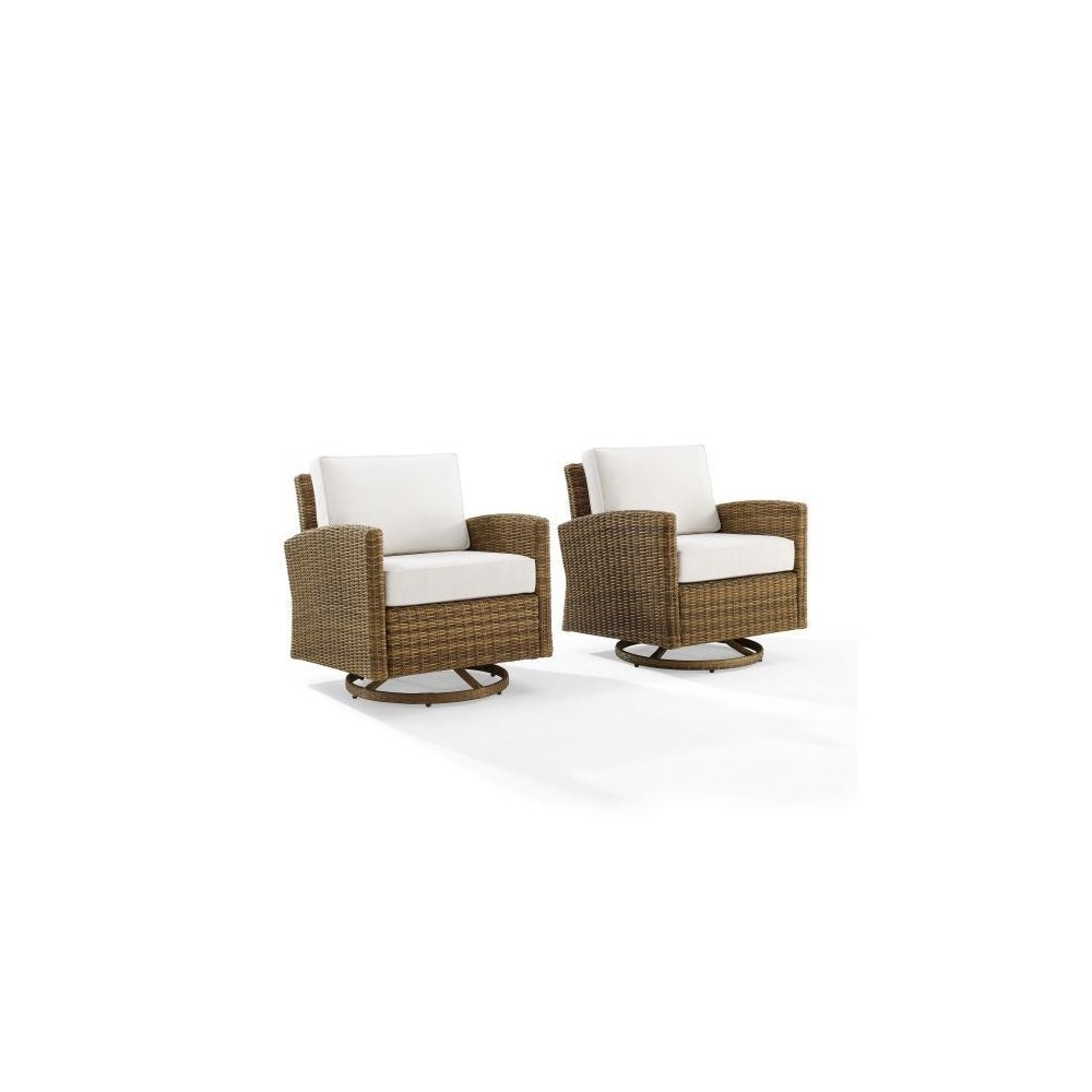 Bradenton 2Pc Swivel Rocker Chair Set - Sunbrella- 2 Swivel Rockers