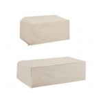 2Pc Furniture Cover Set Tan - Loveseat & Coffee Table