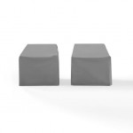 2Pc Furniture Cover Set Gray - 2 Chairs