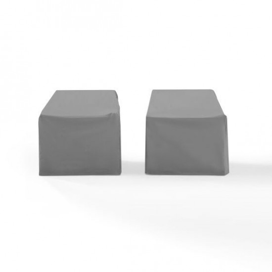 2Pc Furniture Cover Set Gray - 2 Chairs