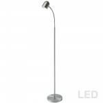 5 Watt LED Floor Lamp, Satin Chrome Finish