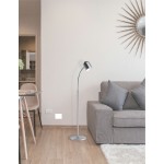 5 Watt LED Floor Lamp, Satin Chrome Finish