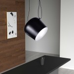 1 Light Adjustable Pendant, Black