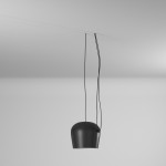 1 Light Adjustable Pendant, Black