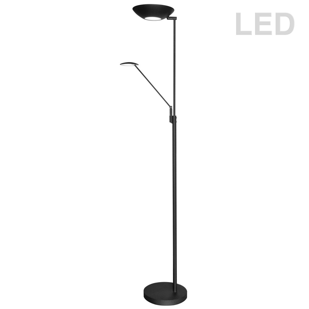 Mother & Son LED Floor Lamp, Black Finish