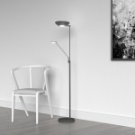 Mother & Son LED Floor Lamp, Black Finish