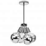 4 Light Pendant, Polished Chrome Finish