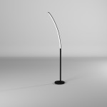 22W LED Floor Lamp Matte Black Finish