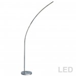 22W LED Floor Lamp Polished Chrome Finish