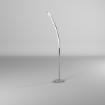 22W LED Floor Lamp Polished Chrome Finish