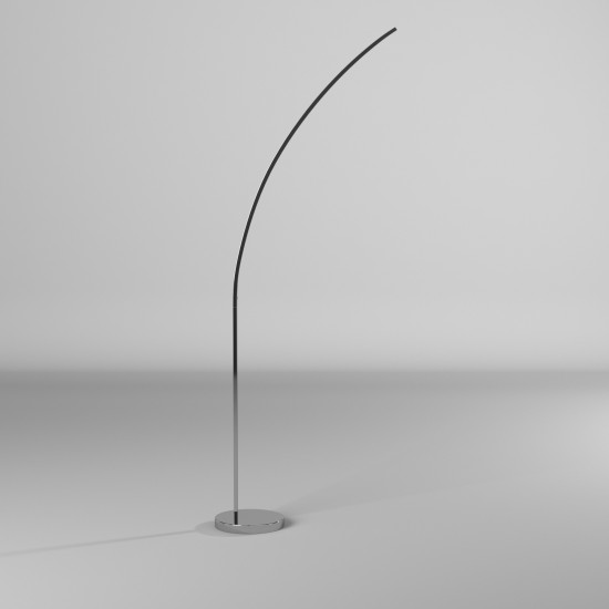 22W LED Floor Lamp Polished Chrome Finish