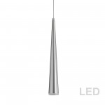 5W LED Pendant, Satin Chrome Finish, M