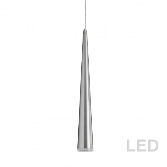 5W LED Pendant, Satin Chrome Finish, M