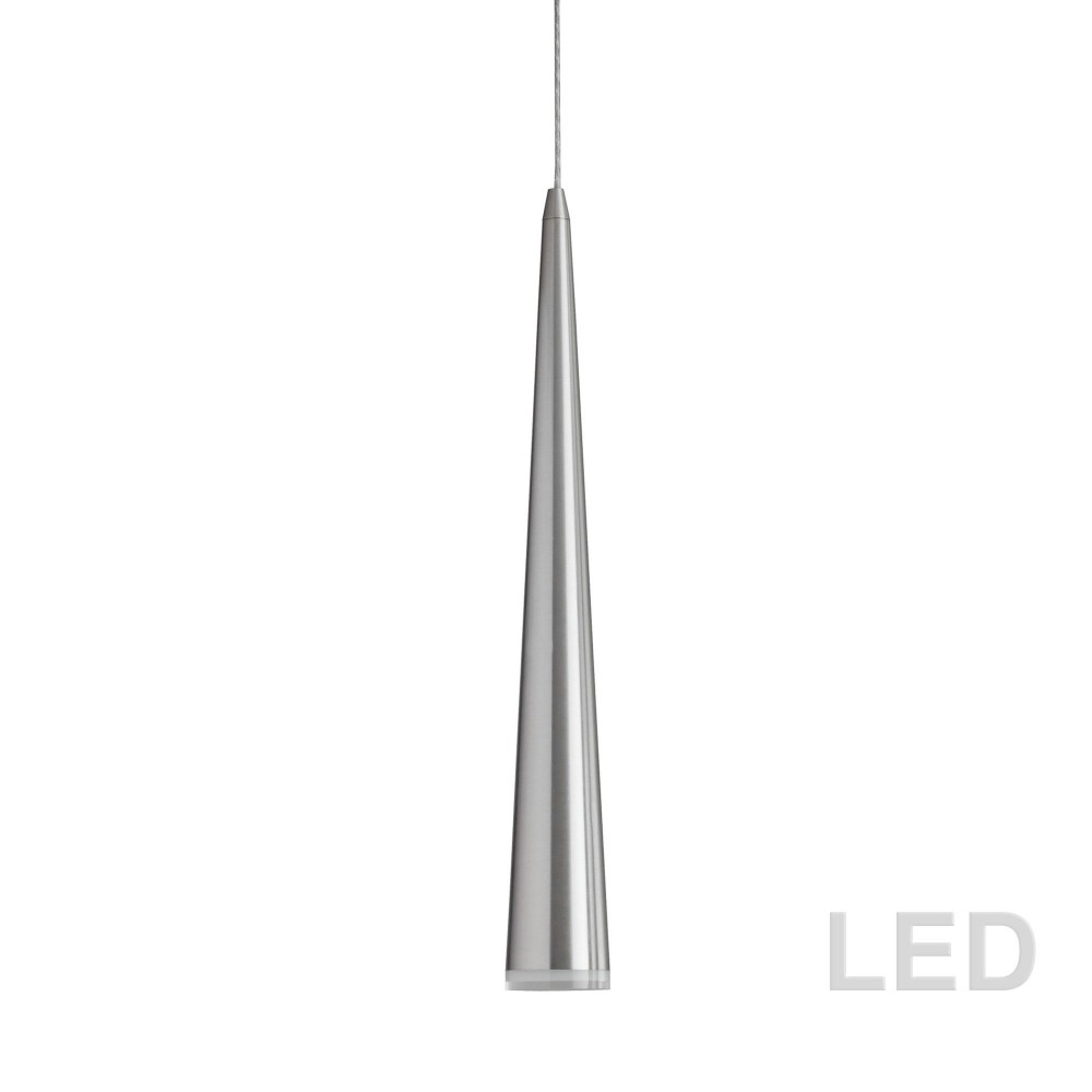 5W LED Pendant, Satin Chrome Finish, M