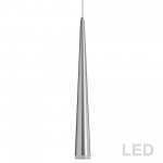 5W LED Pendant, Satin Chrome Finish, L