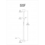 Mother/Son Floor Lamp, Satin Chrome