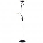 LED Mother And Son Floor Lamp, Matte Black Finish