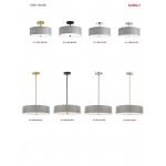 3 Light Incandescent Semi Flush Polished Chrome Finish with Grey Shade