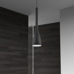 Pendant, Matte Black Finish, 582-1P-BK