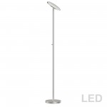 LED Torchier, Satin Nickel Finish