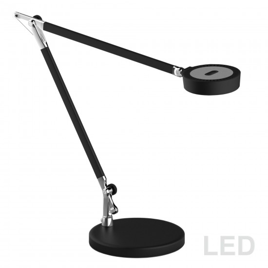 4.8W Adjustable LED Table Lamp, Matte Black Finish