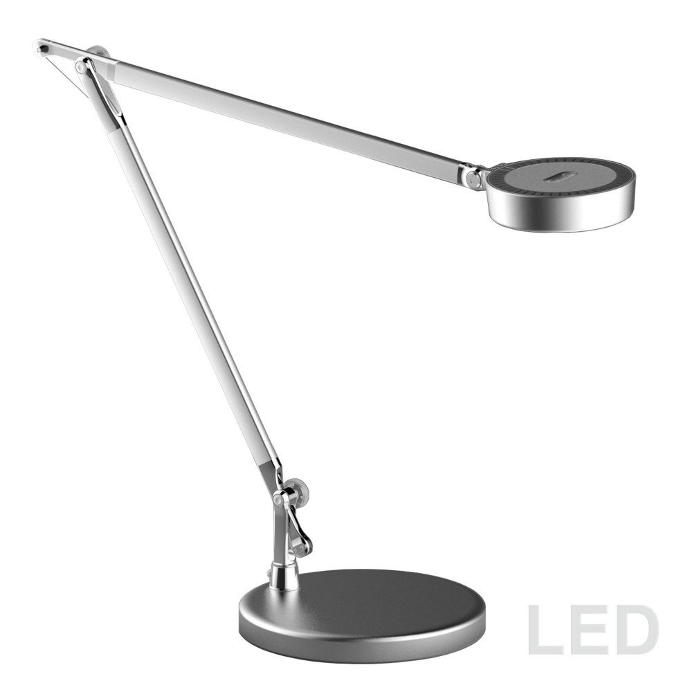 4.8W Adjustable LED Table Lamp, Silver Finish