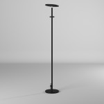 Mother and Son LED Floor Lamp, Satin Black Finish