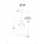 Incandescent Pendant Polished Chrome Finish with Clear Glass