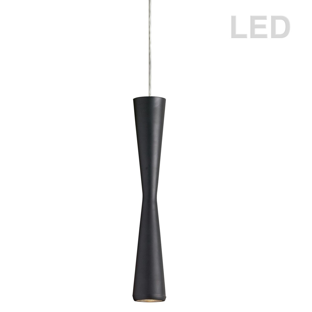 5 Watt LED Pendant, Matte Black Finish