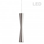 5 Watt LED Pendant, Satin Chrome Finish