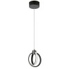 14W Pendant, Matte Black with White Silicone Diffuser