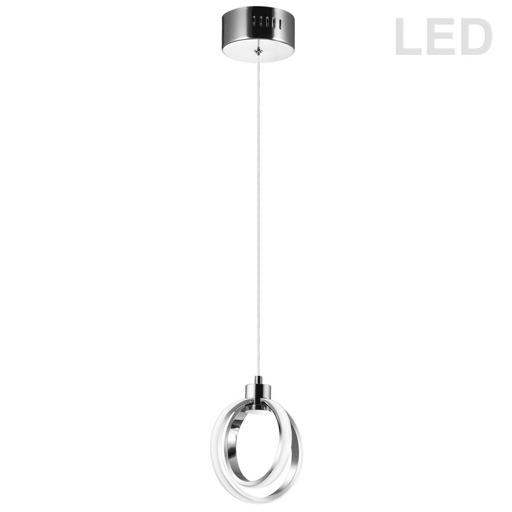 14W LED Pendant Polished Chrome Finish