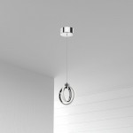 14W LED Pendant Polished Chrome Finish