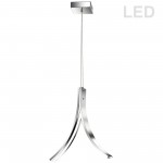 14W LED Pendant, Polished Chrome Finish