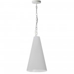 1 Light Small Anaya Matte White Pendant w/ White Shade