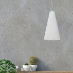 1 Light Small Anaya Matte White Pendant w/ White Shade