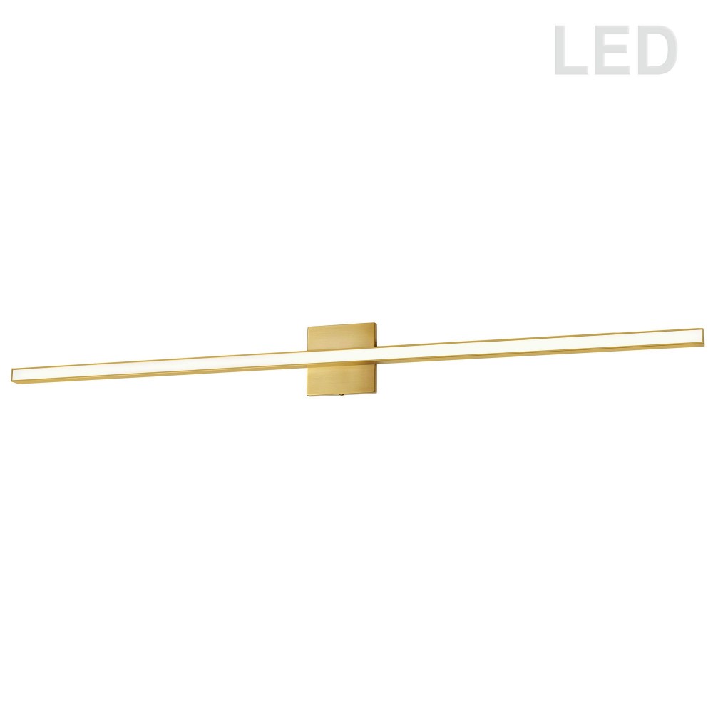 36W Aged Brass Vanity w/ White Acrylic Diffuser 36W Aged Brass Vanity w/ White Acrylic Diffuser