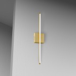 19W LED Wall Sconce, Aged Brass w/ White Acrylic Diffuser, ARY-2519LEDW-AGB