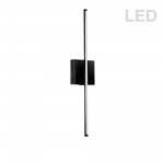 19W LED Wall Sconce, Matte Black w/ White Acrylic Diffuser, ARY-2519LEDW-MB