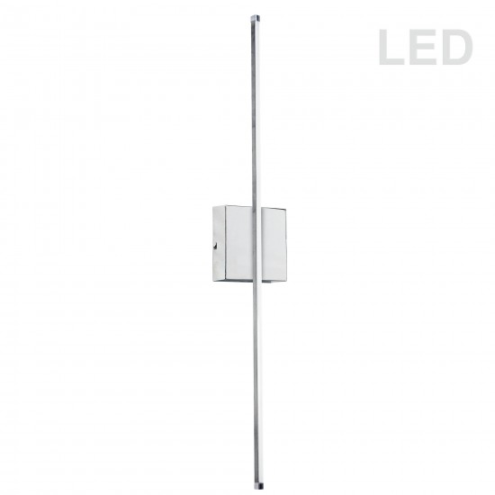19W LED Wall Sconce, Polished Chrome w/ White Acrylic Diffuser, ARY-2519LEDW-PC