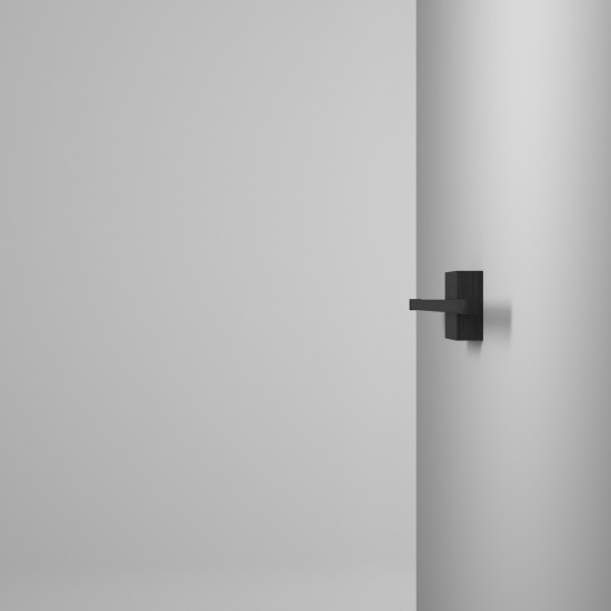 30W LED Wall Sconce, Matte Black with White Acrylic Diffuser