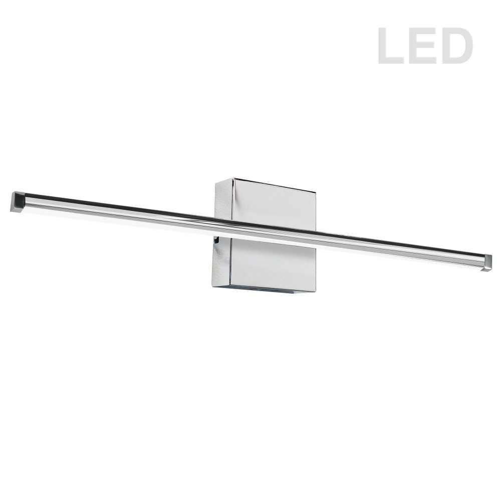 Array 30W LED Wall Sconce, Polished Chrome with White Acrylic Diffuser