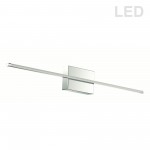 30 Watt LED Wall Sconce Polished Chrome w/White Acrylic Diffuser