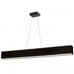 Aubrey 30W Horizontal Matte Black Pendant w/ Black Shade, AUB-S5130HP-MB-797